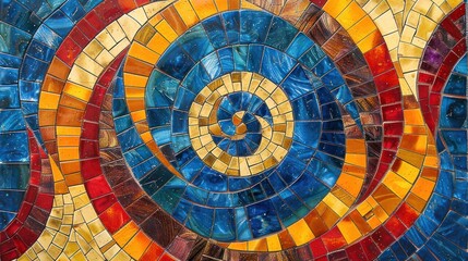 Fototapeta premium Spiral Mosaic Art