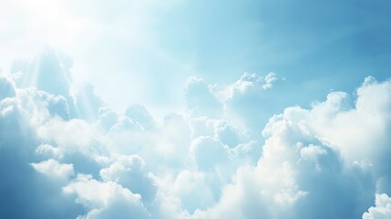 Elegant sky background featuring soft clouds and smooth light transitions