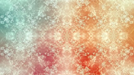 Elegant floral decorative background with intricate patterns and soft hues