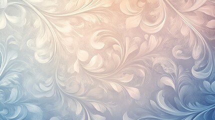 Elegant floral decorative background with intricate patterns and soft hues