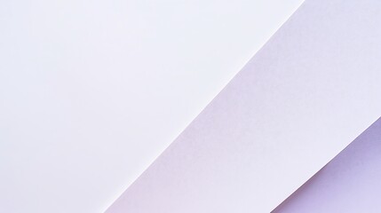 Diagonal Composition of Two White Papers with Subtle Texture