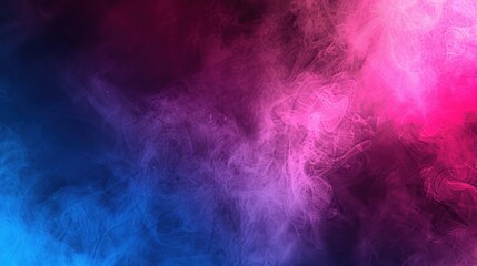 Obraz premium Abstract Pink and Blue Smoke