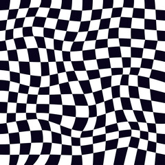 Psychedelic checkerboard pattern