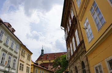 Low angle view of the buildings against sky