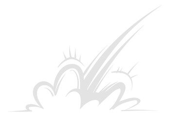 A white background with a grey explosion in the middle