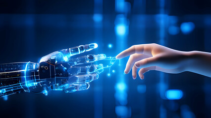 Human-AI harmony: A symbolic image of collaboration and progress.