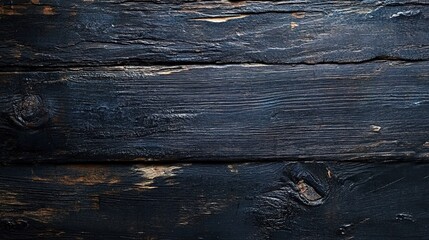 Naklejka premium Dark rustic wooden background featuring deep textures and natural grain