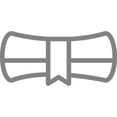 Single isolated icon with outline style icon on white background