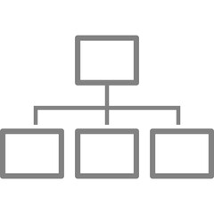 Single isolated icon with outline style icon on white background