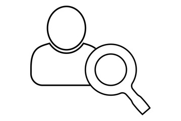 User search line icon