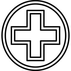 Fototapeta premium Single isolated icon with outline style icon on white background