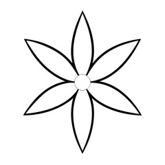 A delicate flower line art vector illustration, perfect for minimalist designs, prints, and digital projects, showcasing simple yet elegant floral artwork with intricate details.