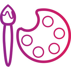 Single isolated icon with outline style icon on white background