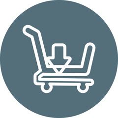 Single isolated icon with outline style icon on white background