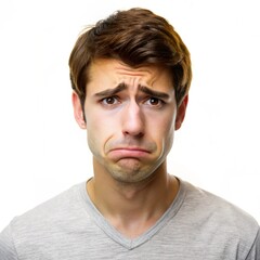 Obraz premium Sad male face reaction 