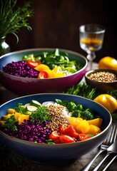 colorful presentation vibrant allergy friendly meals bright dishes showcasing fresh ingredients healthy options, appetizing, arrangement, balance, beautiful