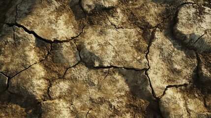 cracked dry earth