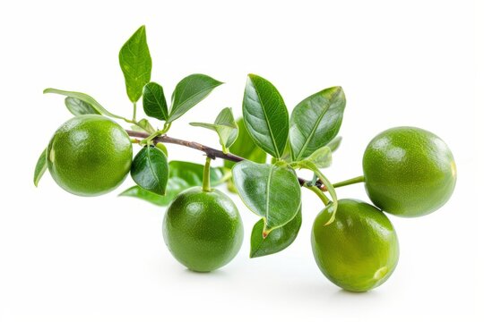 A fresh ziziphus mauritiana isolated on white