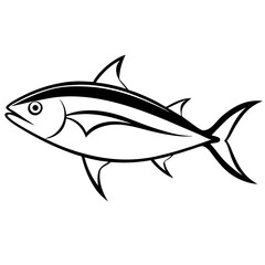 Streamlined Tuna in Bold Vector Design