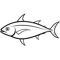Streamlined Tuna in Bold Vector Design