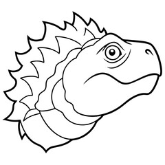 Jagged Lines A Close-Up of a Snapping Turtle's Head