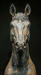 Bronze Horse Sculpture: A Detailed Portrait