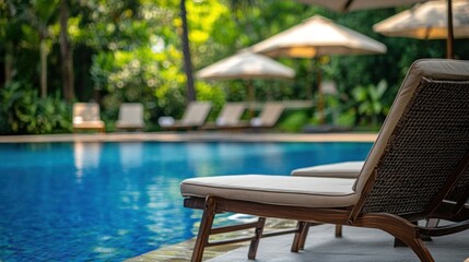 Relaxing Poolside View