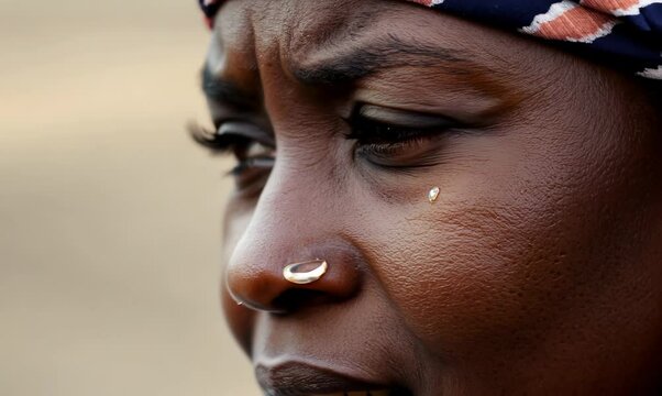 Malawian Woman Engaged in Neighborhood Watch Meeting