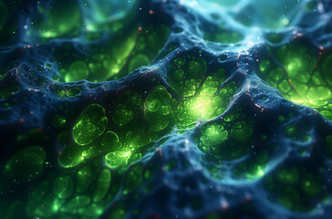 Abstract Plasma Lattice: Interconnected Strands of Neon Energy