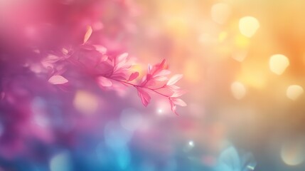 Dreamy blurred background with soft, flowing light and color