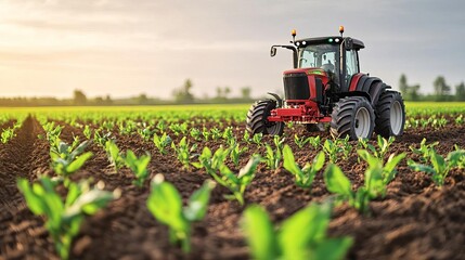 Fototapeta premium Farmers using smart technology to optimize soil moisture levels