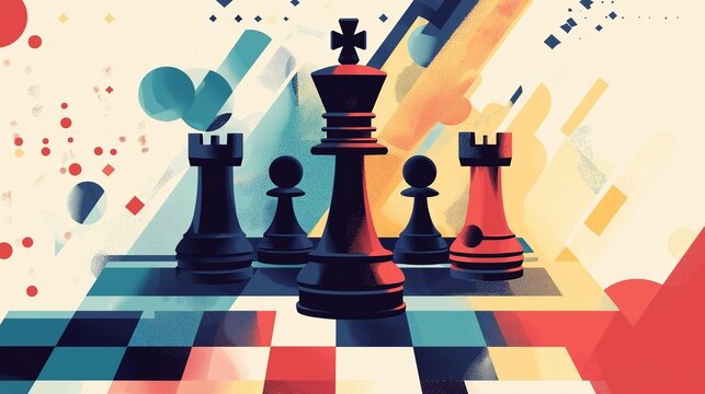 Abstract Chess Background
