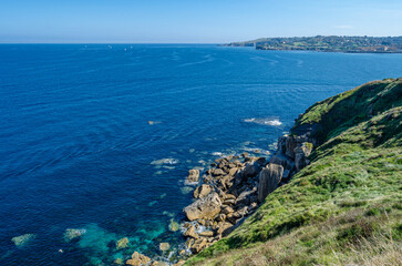 Seascape from Gijon, Asturias, Spain