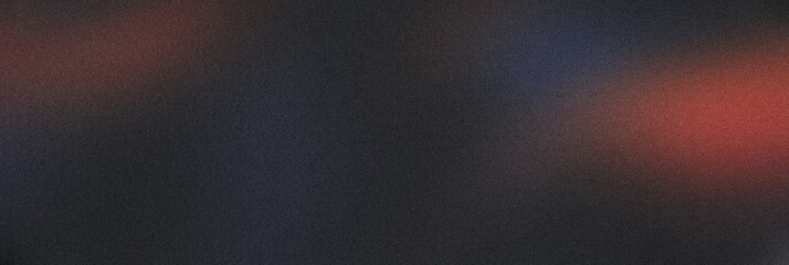 Grainy noisy poster background, dark blue orange red color wave black backdrop, noise texture effect