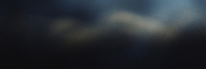 Grainy noisy poster background, dark indigo and muted gold color wave, black backdrop, noise texture effect
