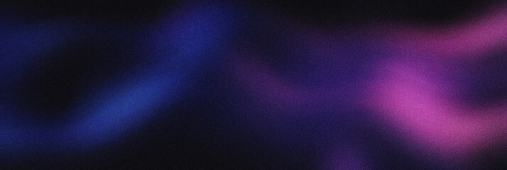 Grainy noisy poster background, dark olive and electric purple color wave, black backdrop, noise texture effect