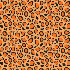 Leopard Print seamless vector pattern.
