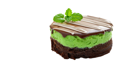 Mint chocolate cake with frosting