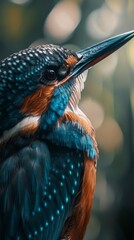 Nature wildlife image of bird standing on tree branch. Symbol of the wonders of the avian world.