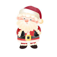Santa Claus Illustration - Cheerful Santa