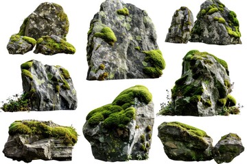 Close-up of green moss growing on rocky surface