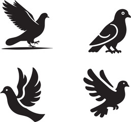 pigeon silhouette