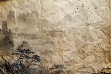 A hand-painted artwork on a piece of paper, great for use as a unique illustration or decoration