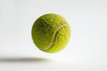 A tennis ball soaring through the air, a moment of excitement and action