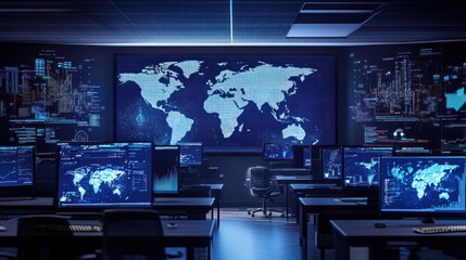 Fototapeta premium Global Monitoring Center