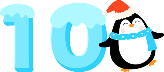 Animal Number with Penguin