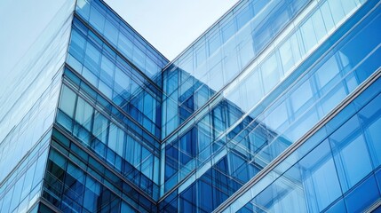 Obraz premium Modern Glass Building Architecture