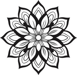 Mandala for coloring on white background