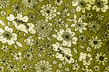 floral pattern on fabric. wallpaper in a rustic modern design. textile texture.	

