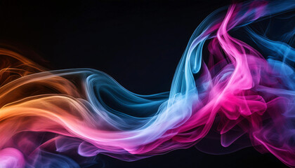 Naklejka premium カラフルな煙のような表現 背景画像 Generative AI